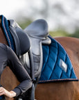 Saddle Pad - Iconic Velvet Deep Sea