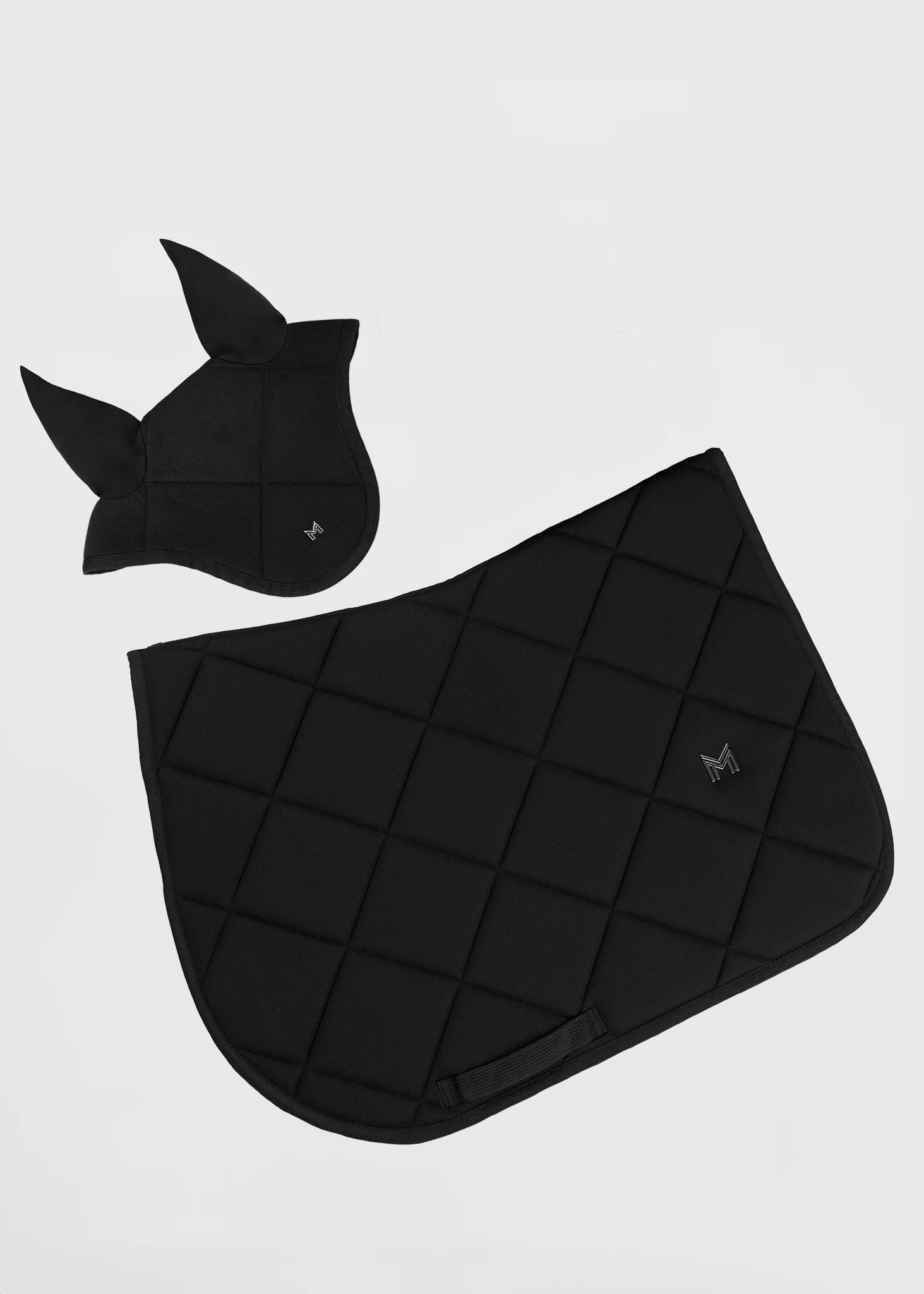 Bonnet D'oreille (Fly Veil) Pour Cheval EquStar - Noir, Neuf Avec Léger Défaut Possible