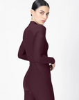 Origin Long Sleeve Base Layer - Burgundy