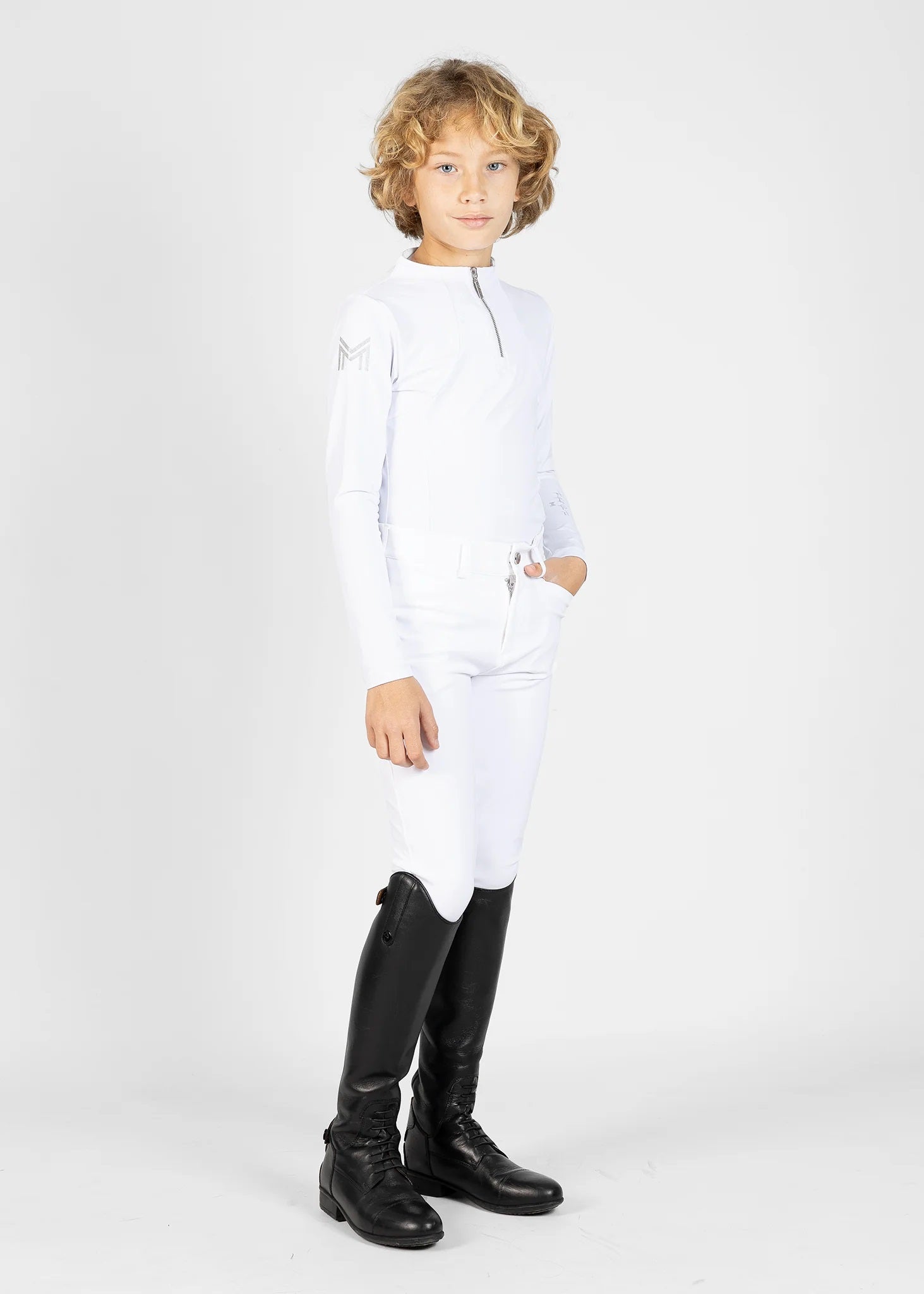 Young Riders - Performance Breeches - White