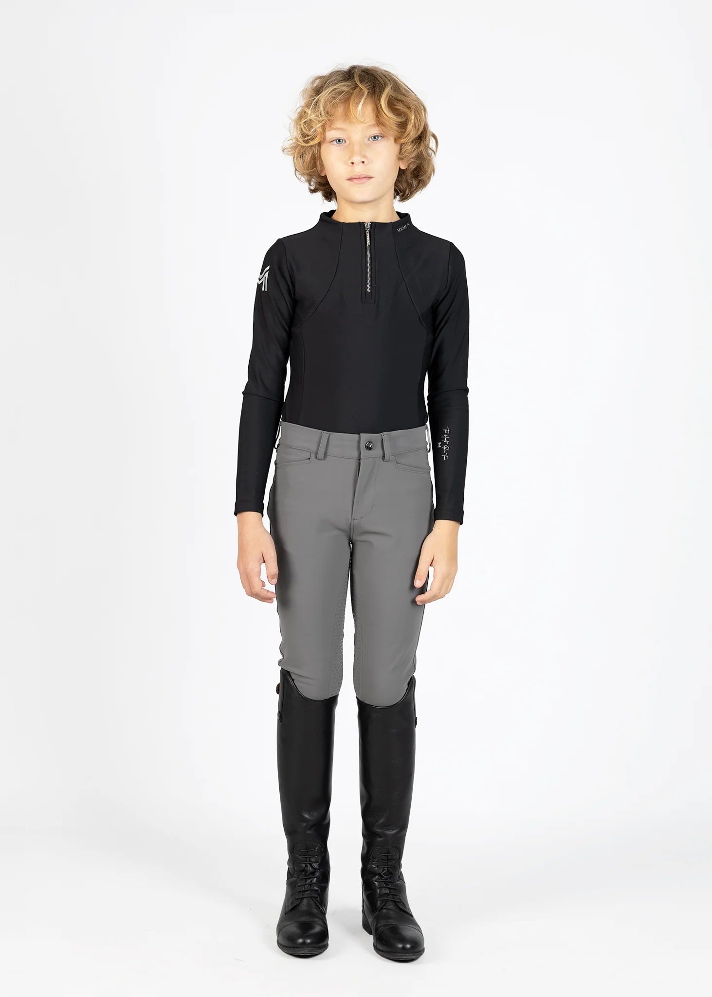 Young Riders - Performance Breeches - Grey