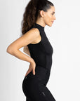 Sleeveless Base Layer - Black/Silver