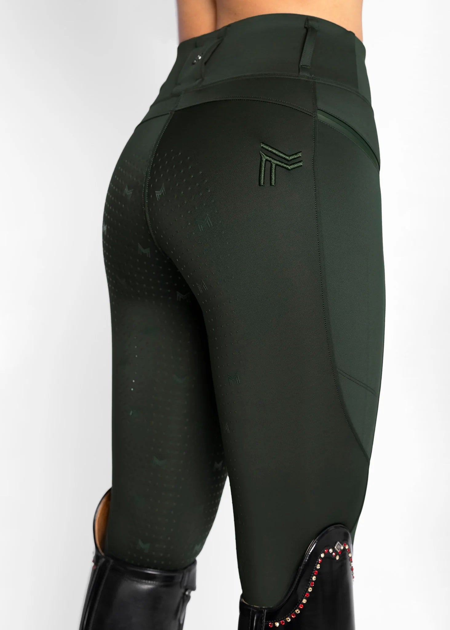 Studio Riding Leggings - Hunter Green