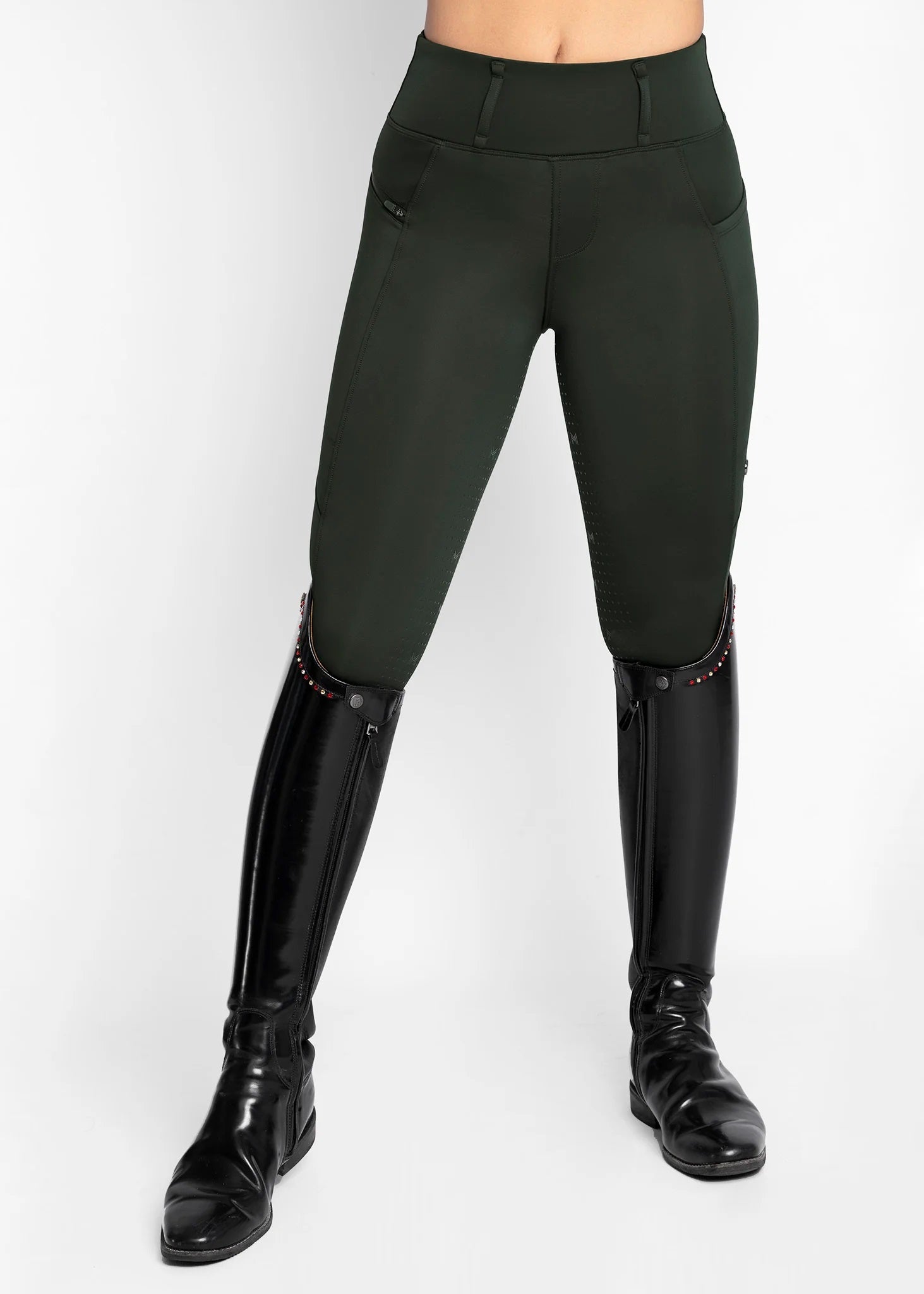 Studio Riding Leggings - Hunter Green