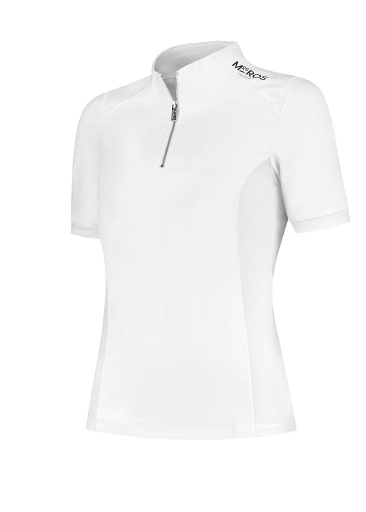 Short Sleeve Competition Top - White