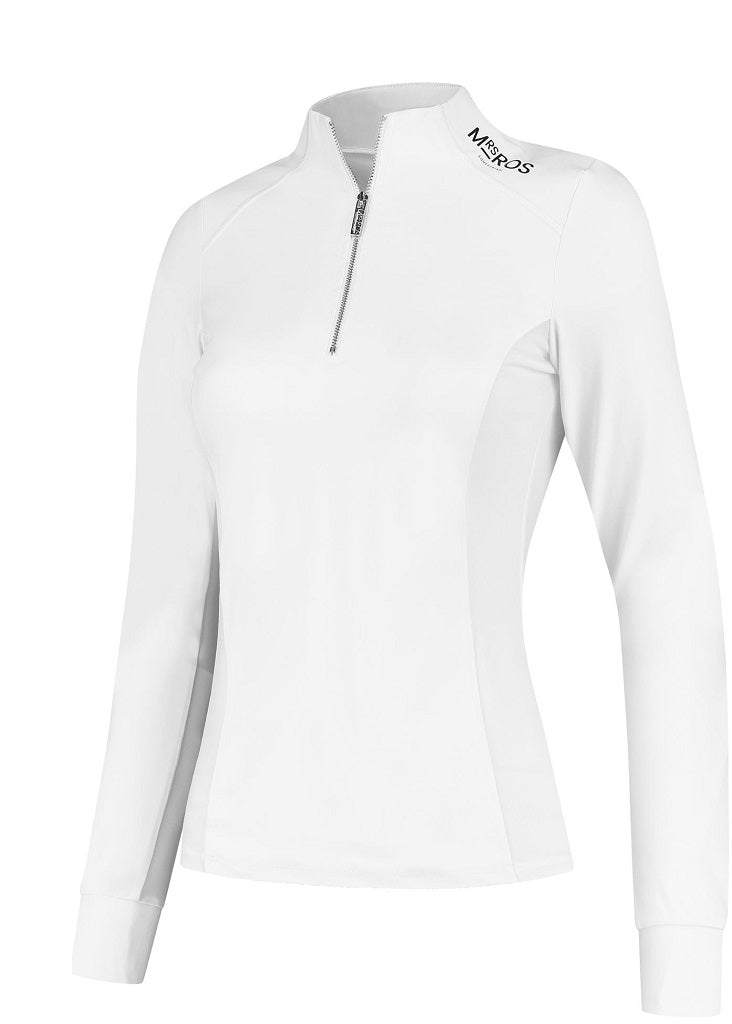 Long Sleeve Competition Top - White