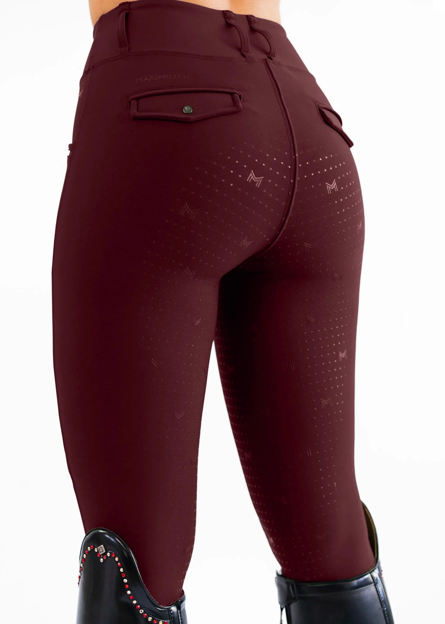 Pro Riding Leggings - Burgundy