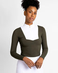 Long Sleeve Sienna Show Shirt - Khaki