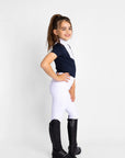 Young Riders Short Sleeve Sienna Show Shirt - Navy