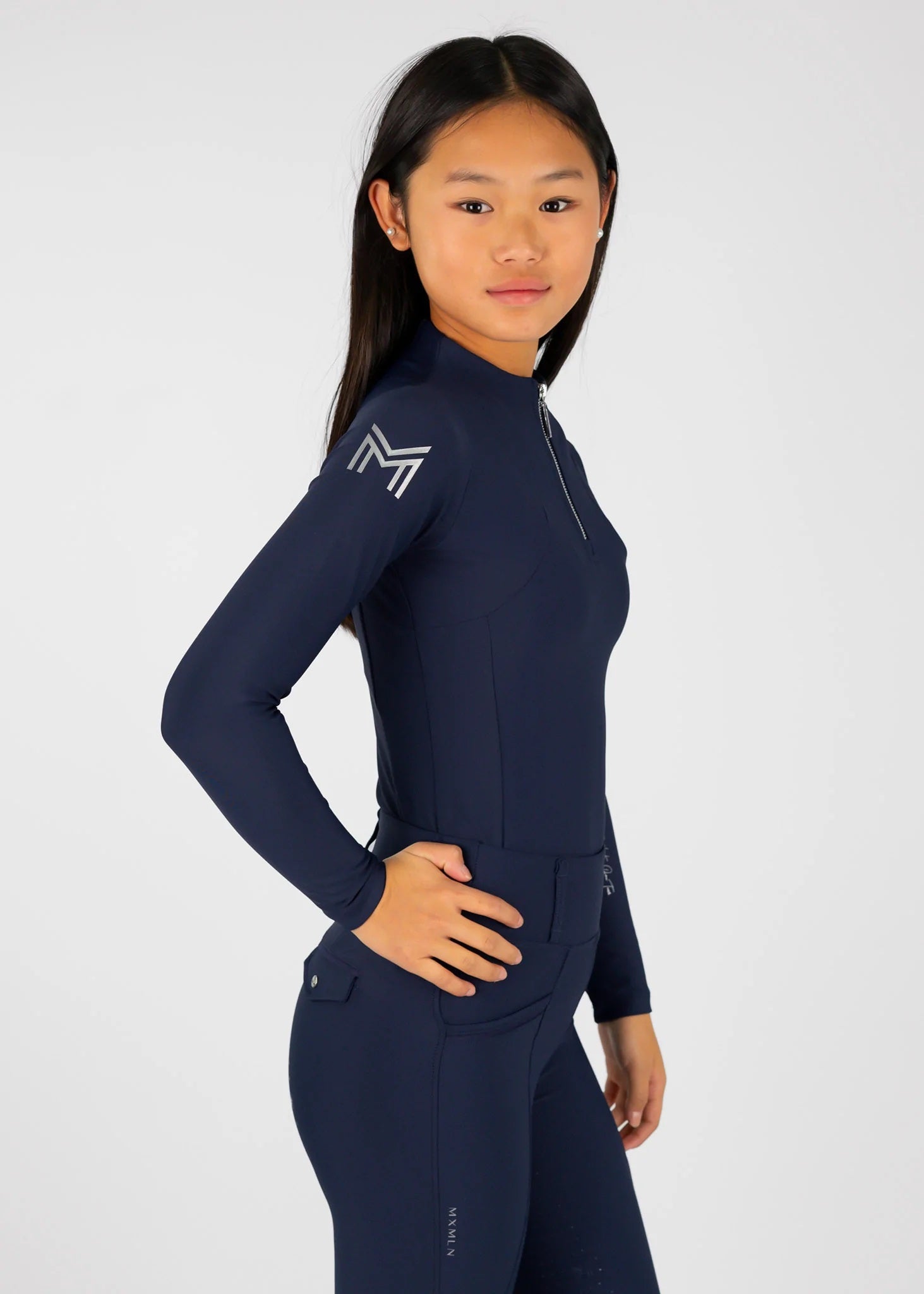 Young Riders - Long Sleeve Base Layer - Navy