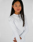Young Riders - Long Sleeve Base Layer - White/Silver